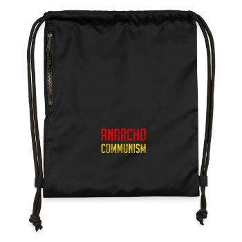 Anarcho Communisme - Sac à cordon en polyester recyclé - noir - Devant