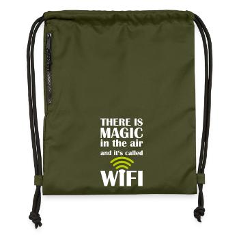 chemise WIFI magique Nerd - Magic in the Air - Sac à cordon en polyester recyclé - military green - Devant