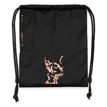 SMALL SPHINX - Gymsac made from recycled material - black - Front