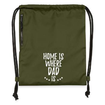 Father's Day - Gymsac made from recycled material - military green - Front