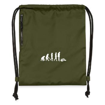 Jigsaw Puzzle - Jigsaw Puzzles - Evolution - Gymsac made from recycled material - military green - Front