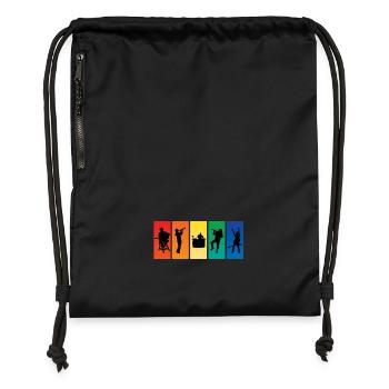 Musician - Gymsac made from recycled material - black - Front