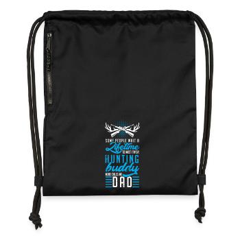 Daddy hunter - Turnbeutel aus Recycling-Material - Schwarz - Vorne