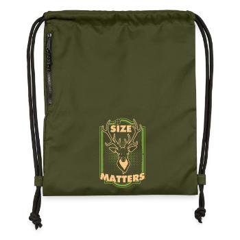 Size Matter - Gymsac made from recycled material - military green - Front