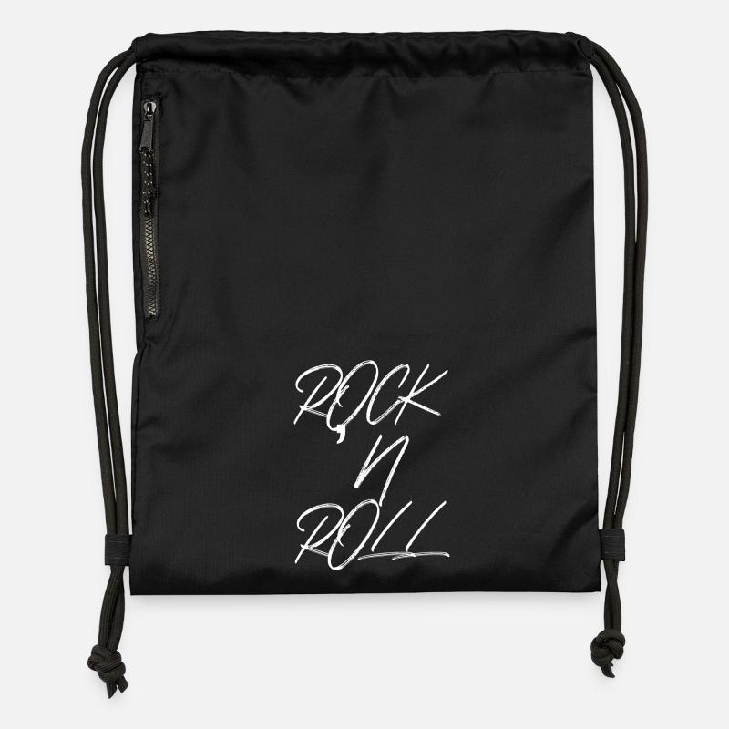 ROCK ET ROLL - Sac à cordon en polyester recyclé - noir