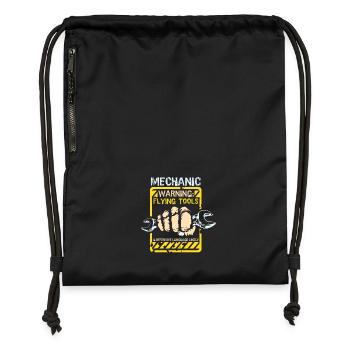 mechanic - Gymsac made from recycled material - black - Front
