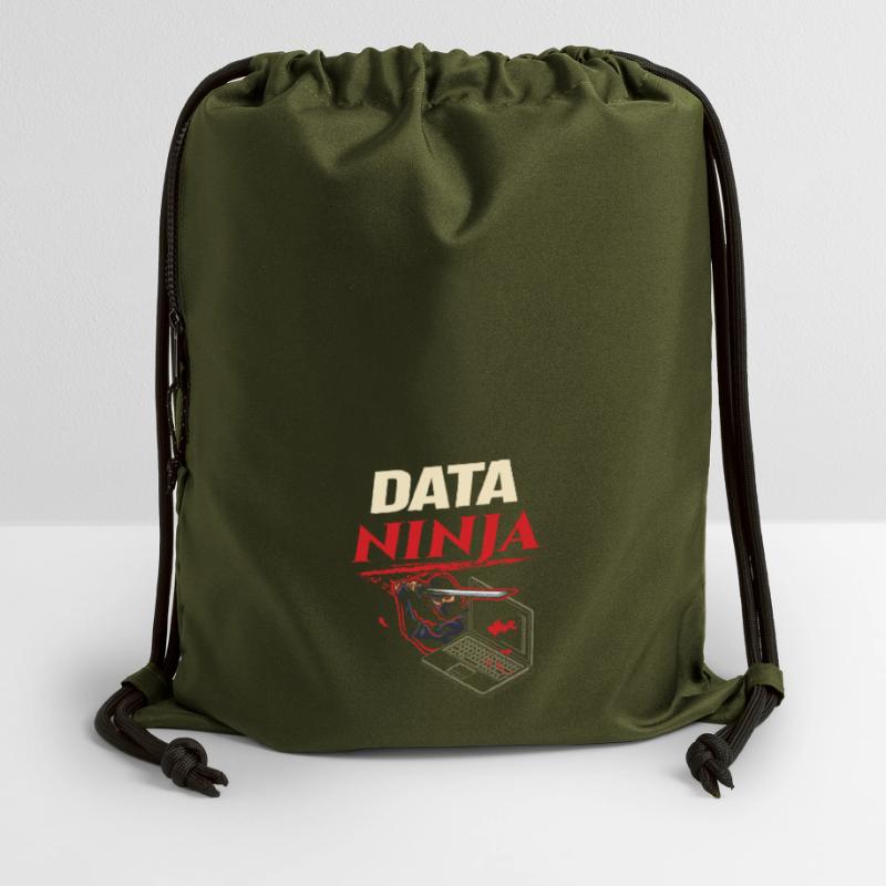 Data Ninja computer programming coder Turnbeutel aus Recycling-Material