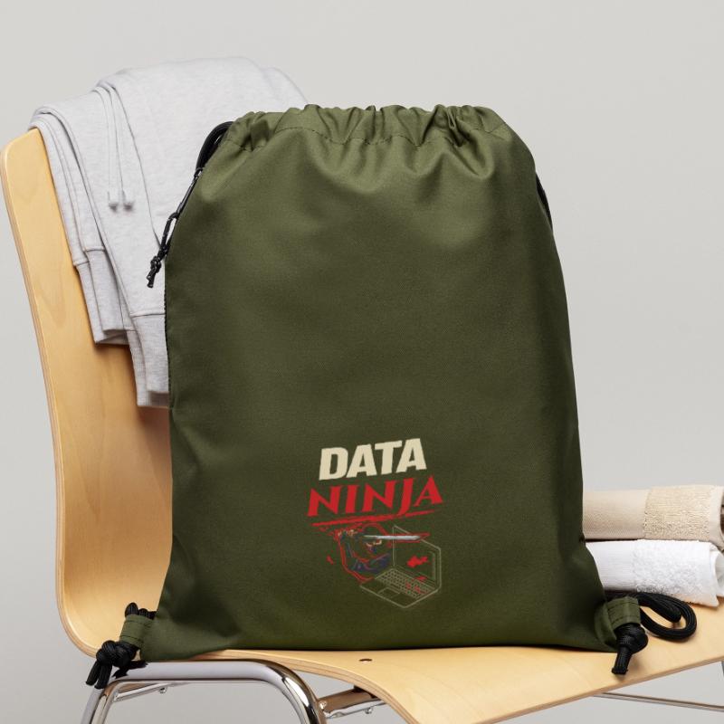 Data Ninja computer programming coder Turnbeutel aus Recycling-Material