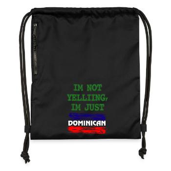 Dominican Republic - Gymsac made from recycled material - black - Front