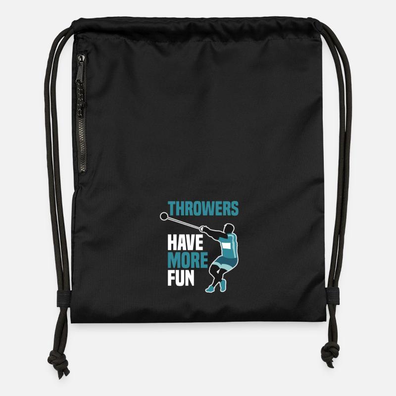 Athletics - Gymsac made from recycled material - black