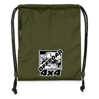 Offroad 4x4 - Offroader Truck - Offroad - Gymsac made from recycled material - military green - Front