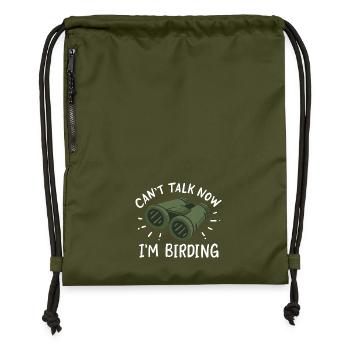Observation des oiseaux Ornithologues amateurs - Sac à cordon en polyester recyclé - military green - Devant