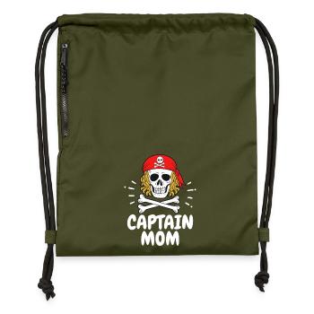 Pirat - Turnbeutel aus Recycling-Material - military Green - Vorne