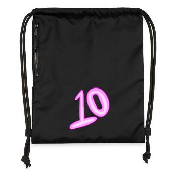 10 - Gymsac made from recycled material - black - Front