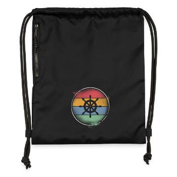 Steering wheel - Gymsac made from recycled material - black - Front