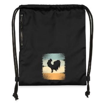 Rooster - Gymsac made from recycled material - black - Front