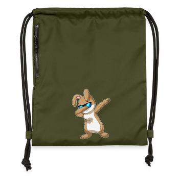 Danse hip-hop Bunny - Sac à cordon en polyester recyclé - military green - Devant