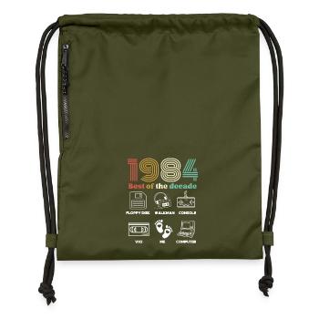 Best of the Decade 1984 - Gymsac made from recycled material - military green - Front