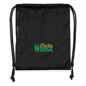 Nurse Hospital Emergency - Gymsac made from recycled material - black - Front