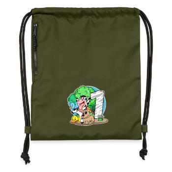 1. Geburtstag Niedliche Tiere 1 Jahr alt - Turnbeutel aus Recycling-Material - military Green - Vorne