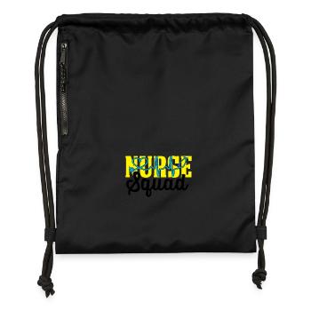 Nurse squad - Turnbeutel aus Recycling-Material - Schwarz - Vorne