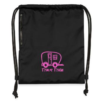 Remorque Trash Hiking Shirt - Sac à cordon en polyester recyclé - noir - Devant