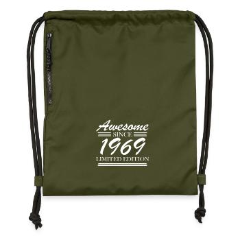 1969 - Turnbeutel aus Recycling-Material - military Green - Vorne