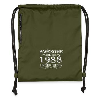 1988 - Gymsac made from recycled material - military green - Front