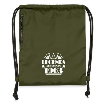 1963 - Born 1963 - Gymsac made from recycled material - military green - Front