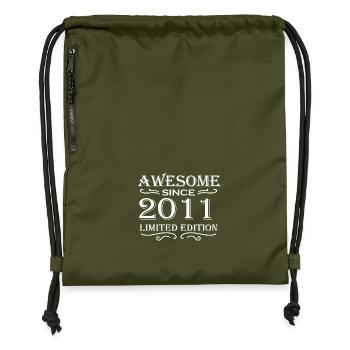 2011 - Millésime 2011 - Fantastique depuis 2011 - Sac à cordon en polyester recyclé - military green - Devant