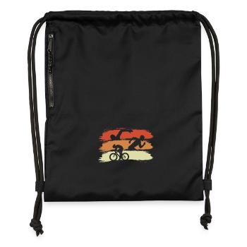 Triathlete Event - Gymsac made from recycled material - black - Front
