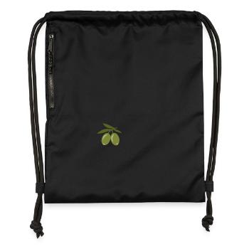 Olives - Gymsac made from recycled material - black - Front