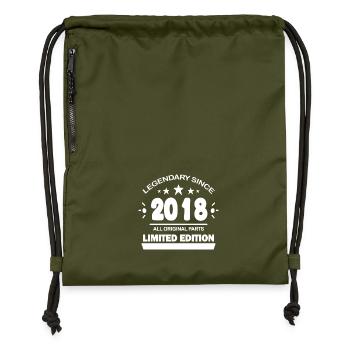 2018 - Turnbeutel aus Recycling-Material - military Green - Vorne