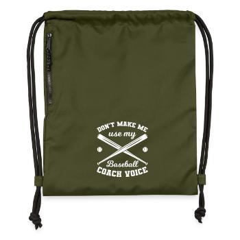 Baseball Coach - Turnbeutel aus Recycling-Material - military Green - Vorne