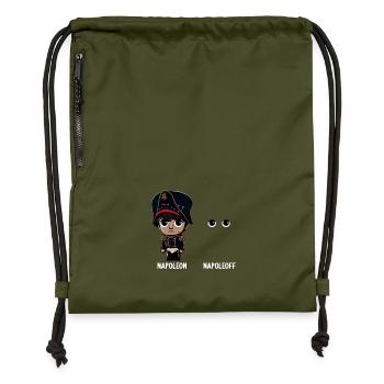 Napoleon Napoleoff Lustiger Napoleon Bonaparte - Turnbeutel aus Recycling-Material - military Green - Vorne