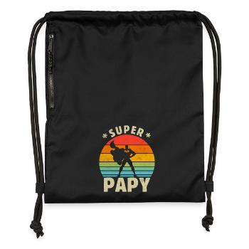 Super Opa - Turnbeutel aus Recycling-Material - Schwarz - Vorne