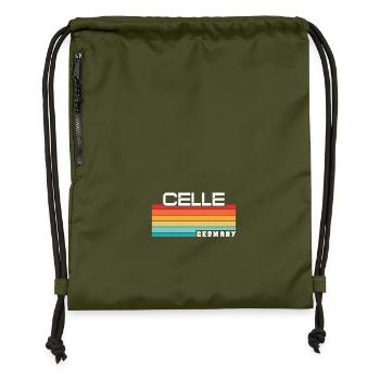 Cellerin Celler Celle - Sac à cordon en polyester recyclé - military green - Devant