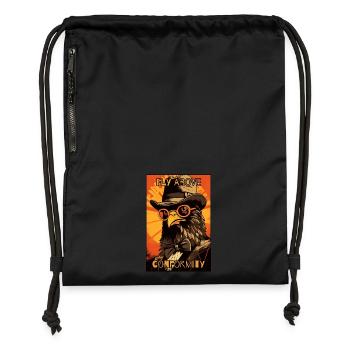 S’élever au-dessus des normes et de la conformité. - Sac à cordon en polyester recyclé - noir - Devant