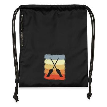 Vintage Drumsticks - Gymsac made from recycled material - black - Front