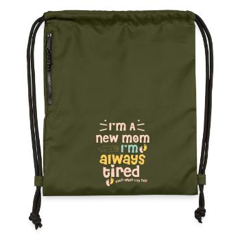 Mama - Turnbeutel aus Recycling-Material - military Green - Vorne