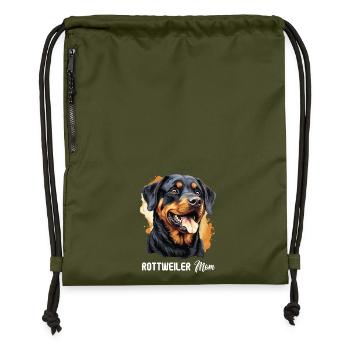 Rottweiler - Turnbeutel aus Recycling-Material - military Green - Vorne