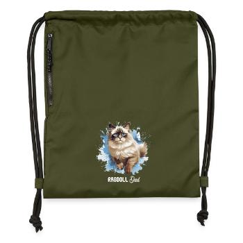 Ragdoll - Turnbeutel aus Recycling-Material - military Green - Vorne