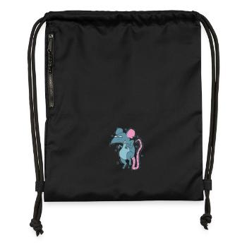 small rat pet rodent - Gymsac made from recycled material - black - Front