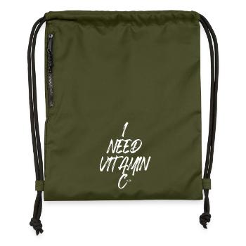 I Need Vitamin Cash Finanzielle Freiheit Geld Cash - Gymsac made from recycled material - military green - Front