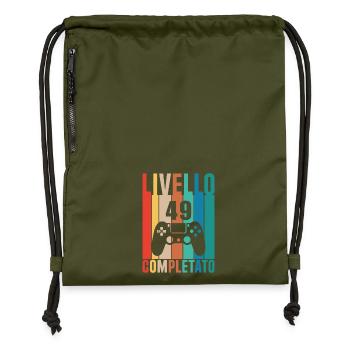 Livello 49 - Gymsac made from recycled material - military green - Front