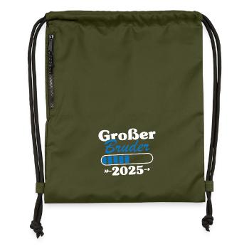 Großer Bruder Loading 2025 - Turnbeutel aus Recycling-Material - military Green - Vorne