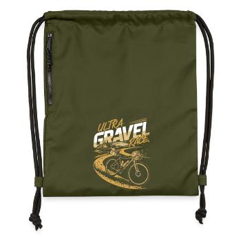Ultra Travel Race Bicycle Gravel Bike - Gymsac made from recycled material - military green - Front