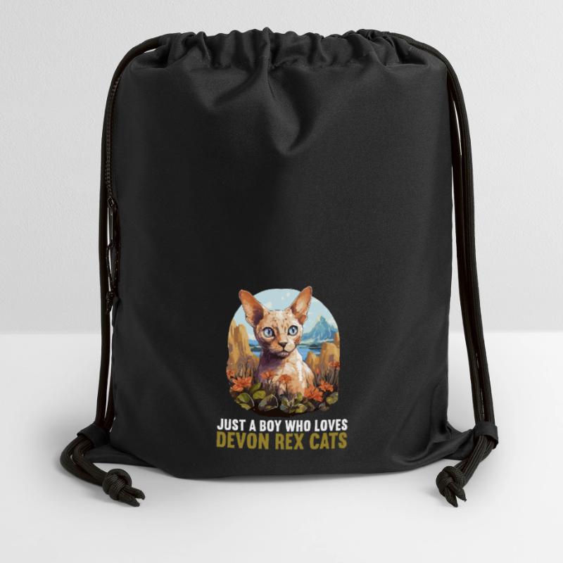 Devon Rex Kätzchen Devon Rex Katze Turnbeutel aus Recycling-Material