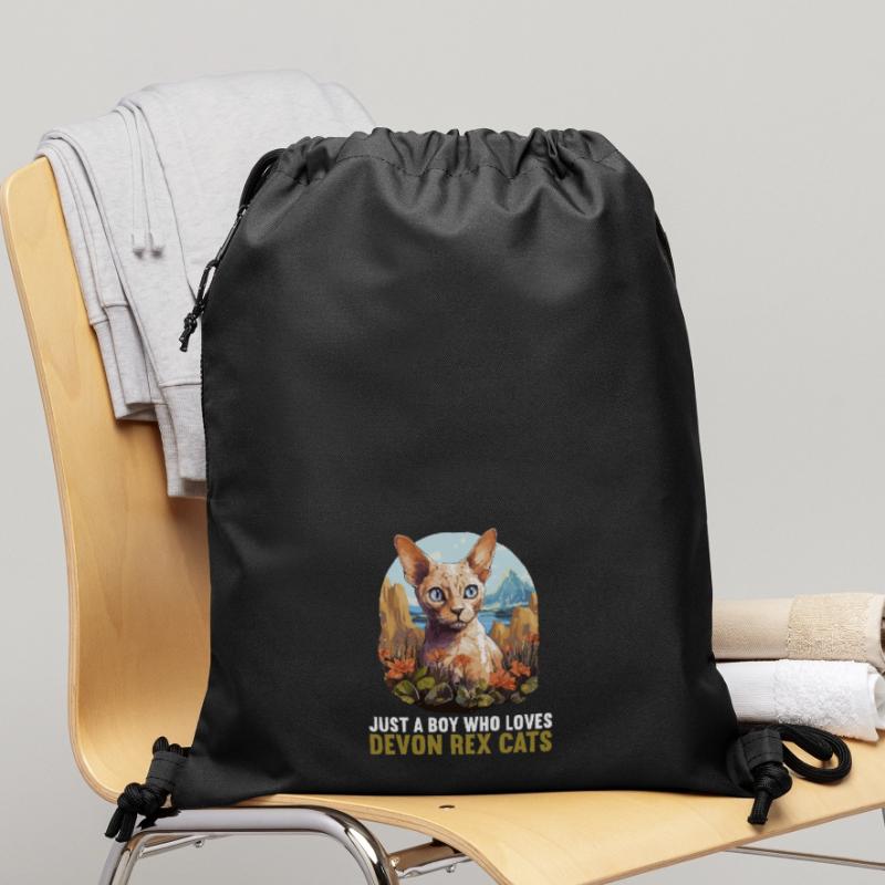Devon Rex Kätzchen Devon Rex Katze Turnbeutel aus Recycling-Material