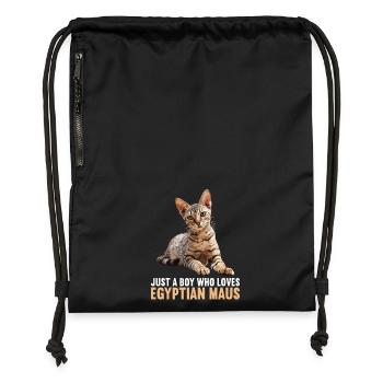Egyptian Mau Kitten Cat Egyptian Mau - Gymsac made from recycled material - black - Front